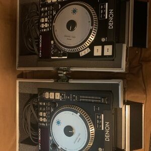 Denon DJ CD Player Set in Black and Silver